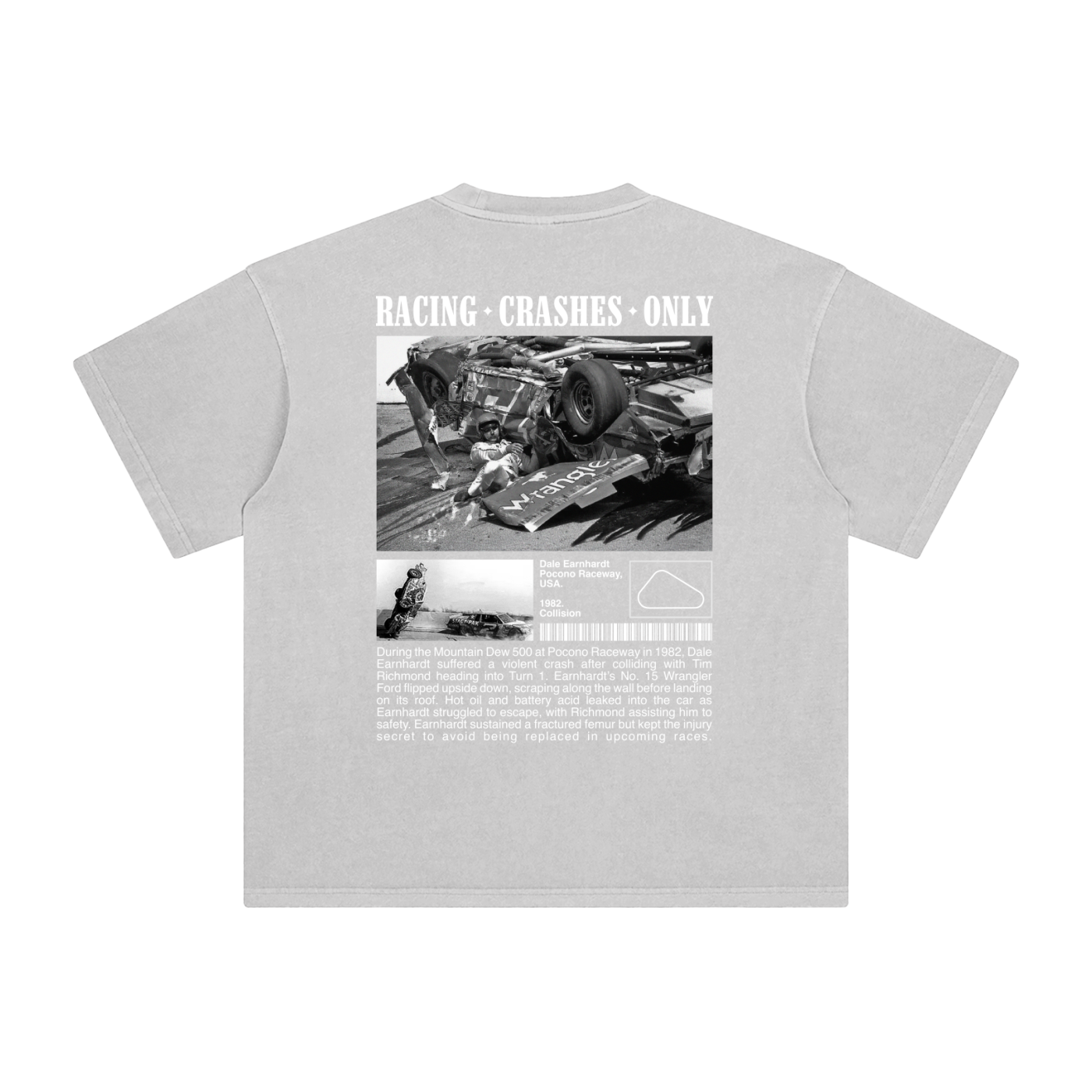 Dale Earnhardt Pocono Crash Tee