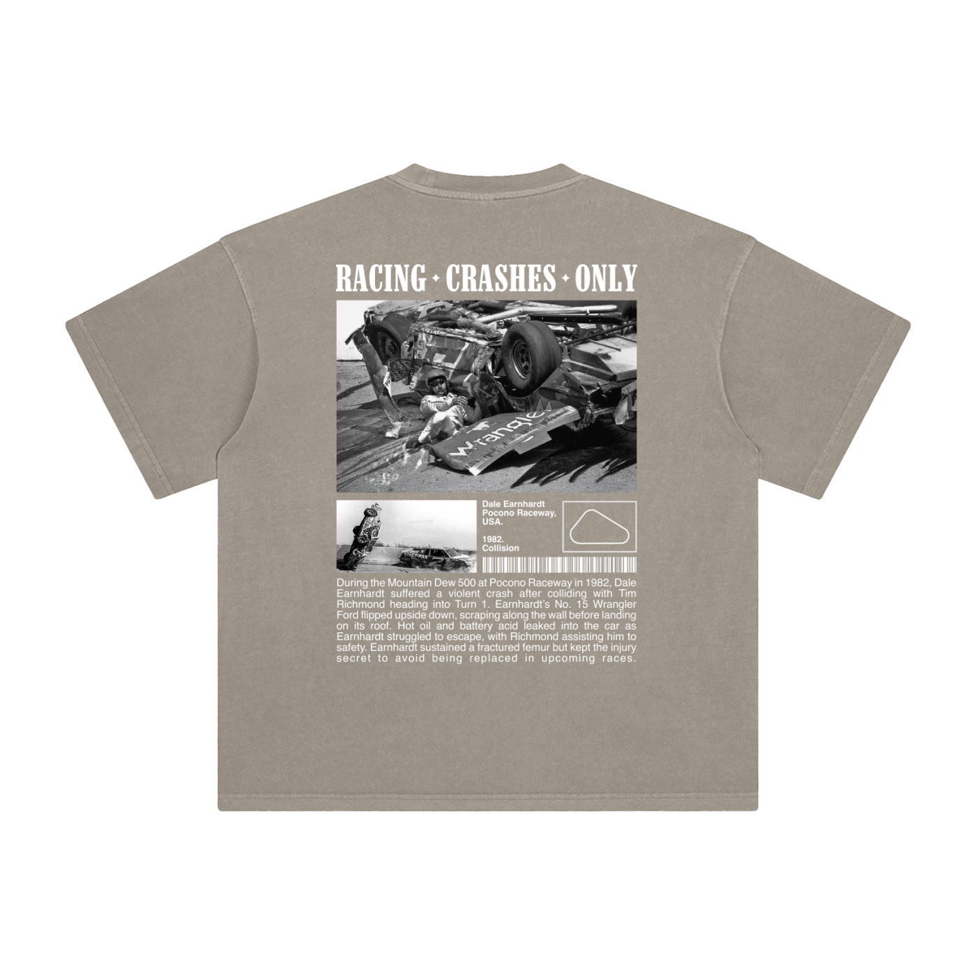 Dale Earnhardt Pocono Crash Tee