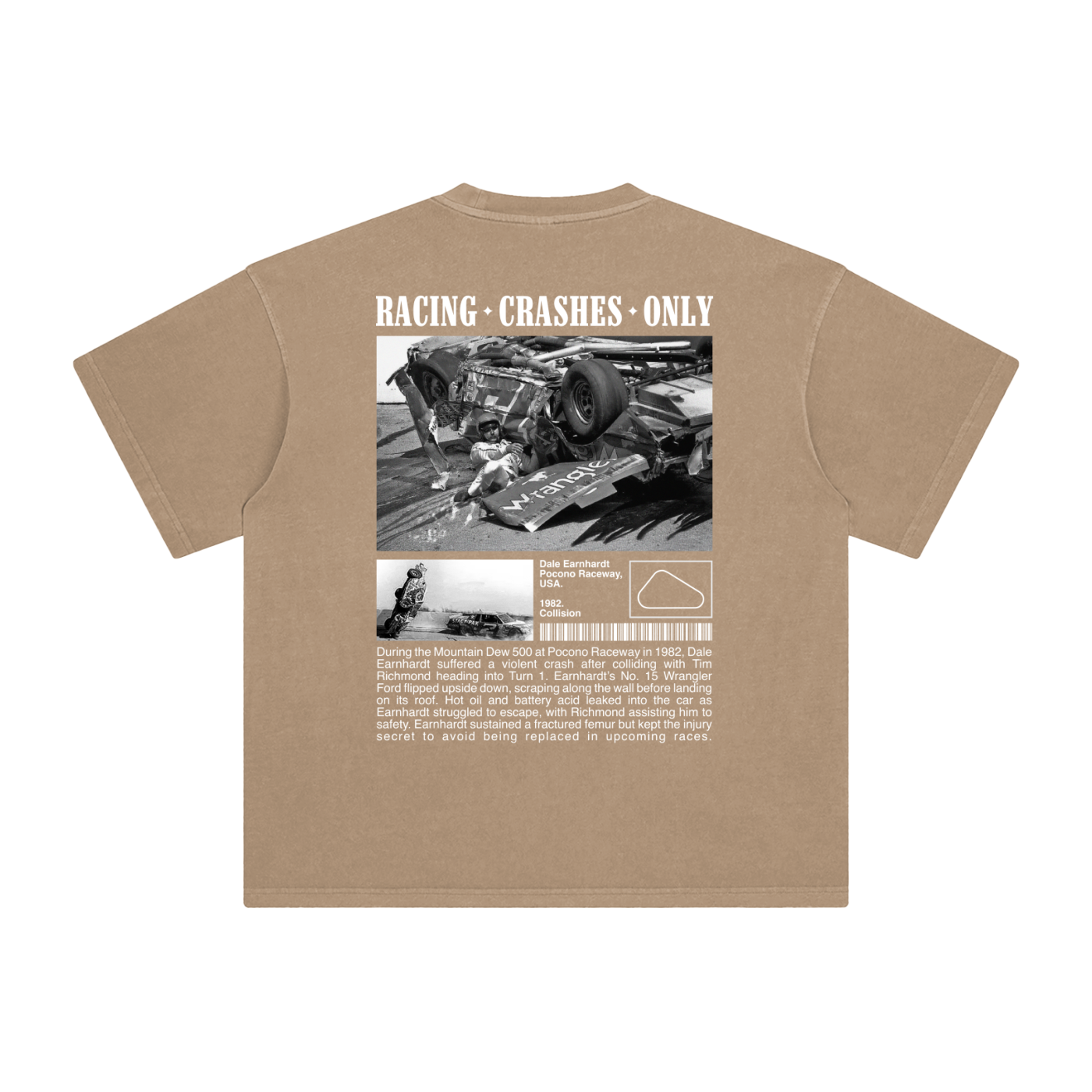 Dale Earnhardt Pocono Crash Tee